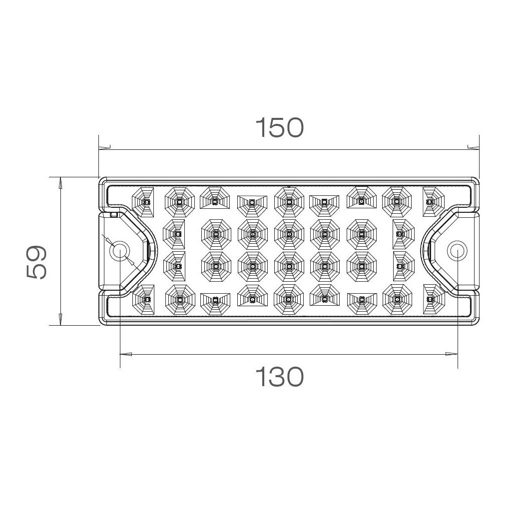 Asp&ouml;ck MiniLED II LED R&uuml;ckleucht Links + Rechts
