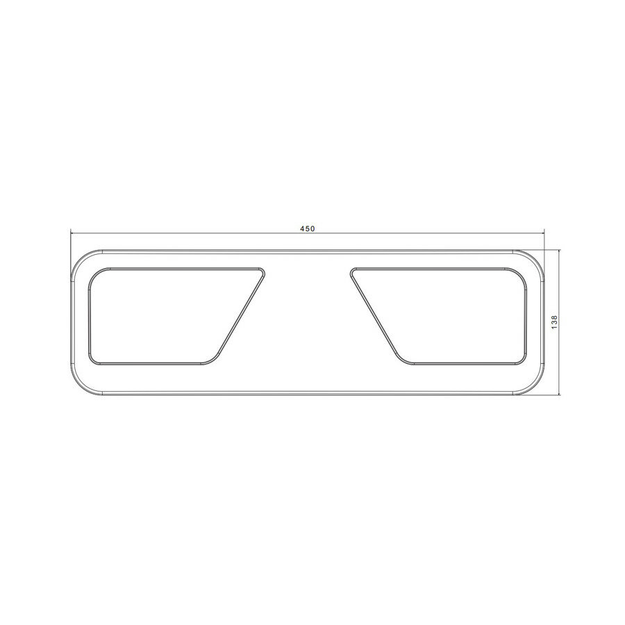 Fristom FT-700 LED R&uuml;ckleuchte Links 5-Funktionen 24V