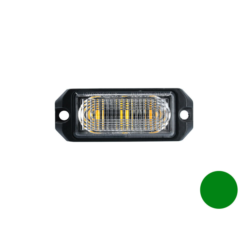 LED Blitzer 3-fach ultra Fläche Grün LED Blitzer 3-fach ultra Fläche Grün