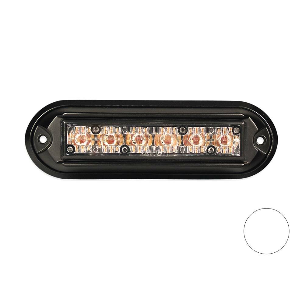 Dasteri Led Blitzer mit Schwarz Geh&auml;use Wei&szlig;