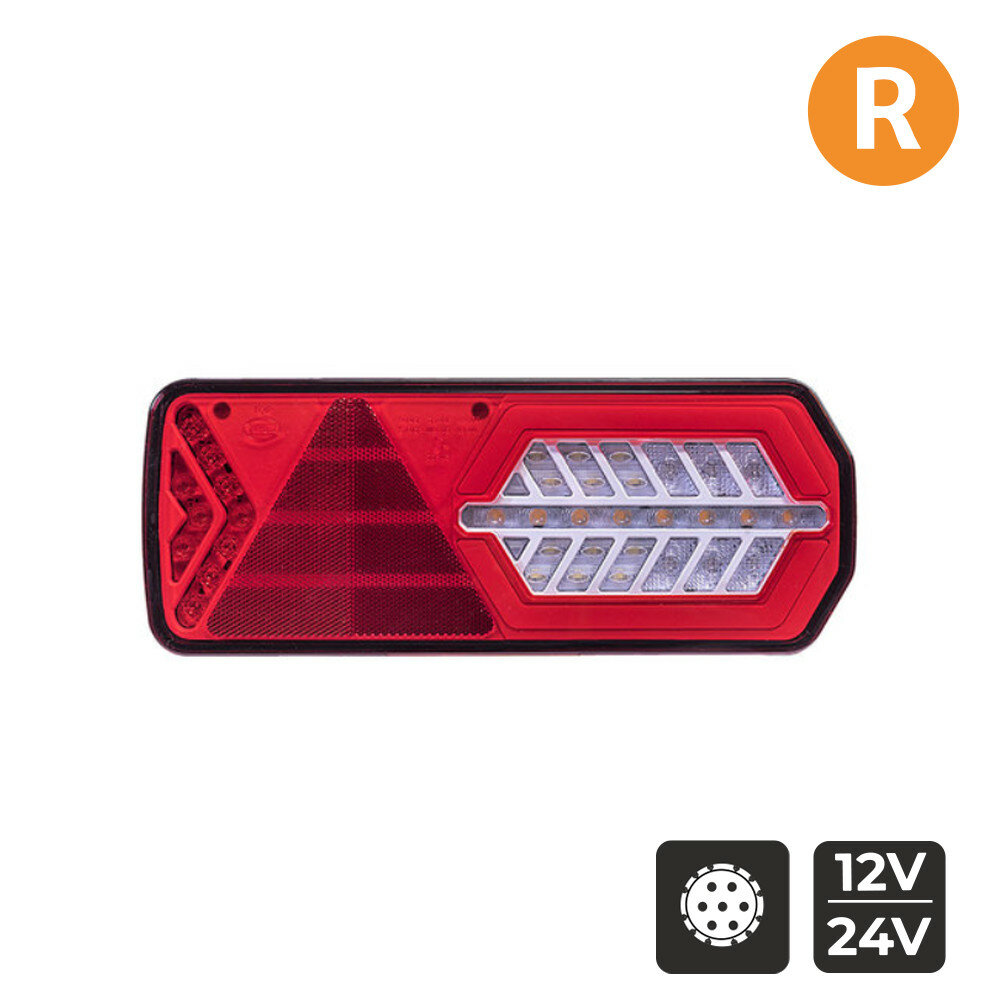 Dasteri DSL-5002TR LED Rückleuchte Rechts + Dreieck Reflektor Dasteri DSL-5002TR LED Rückleuchte Rechts + Dreieck Reflektor