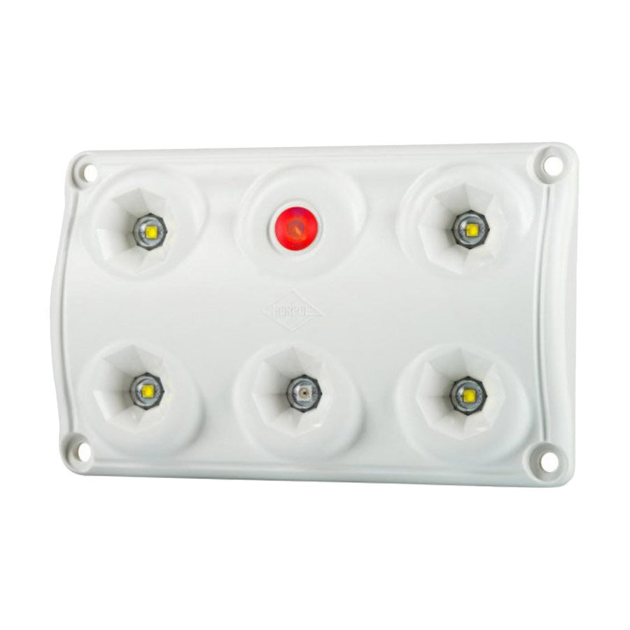 Horpol LED Innenleuchte Wei&szlig;/Rot dimmbar + Schalter LWD 2157