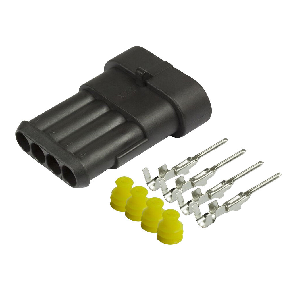 AMP Superseal 4-pin Männlich AMP Superseal 4-pin Männlich