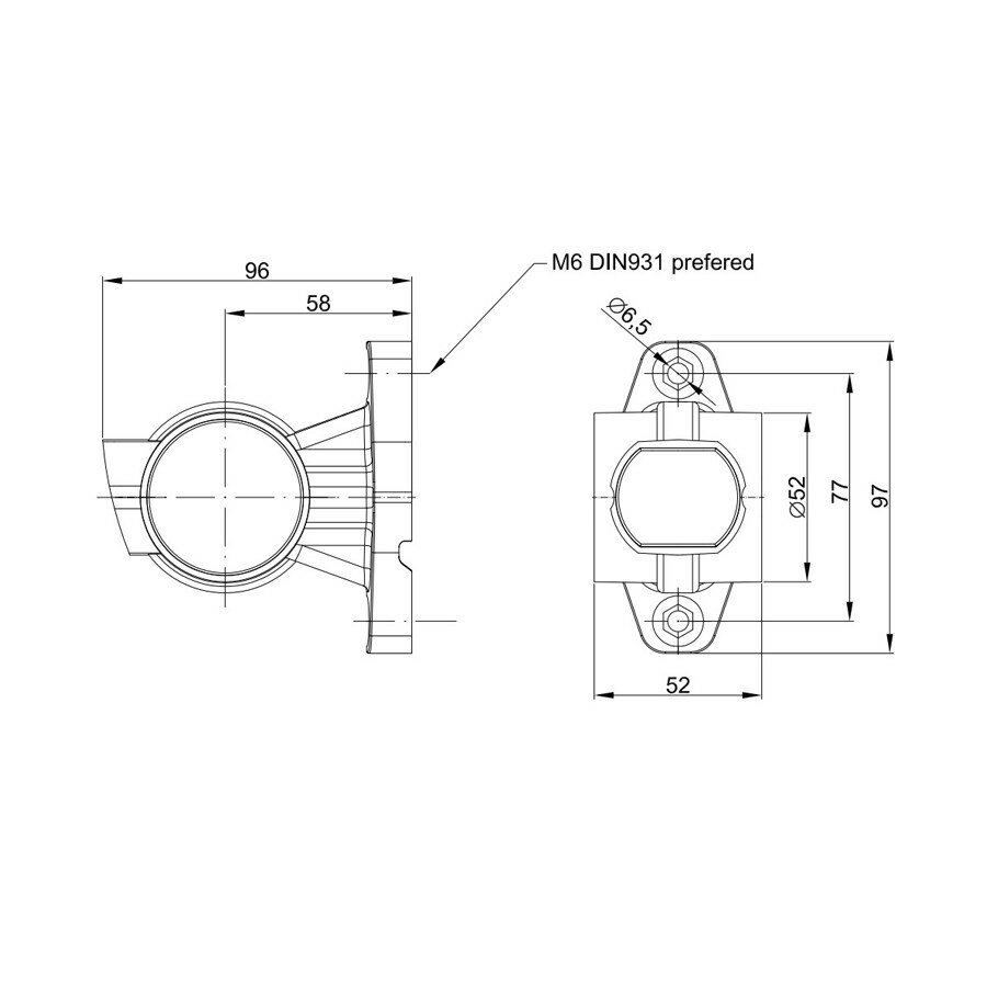 Fristom LED Begrenzungsleuchte 3-Funktionen Rechts
