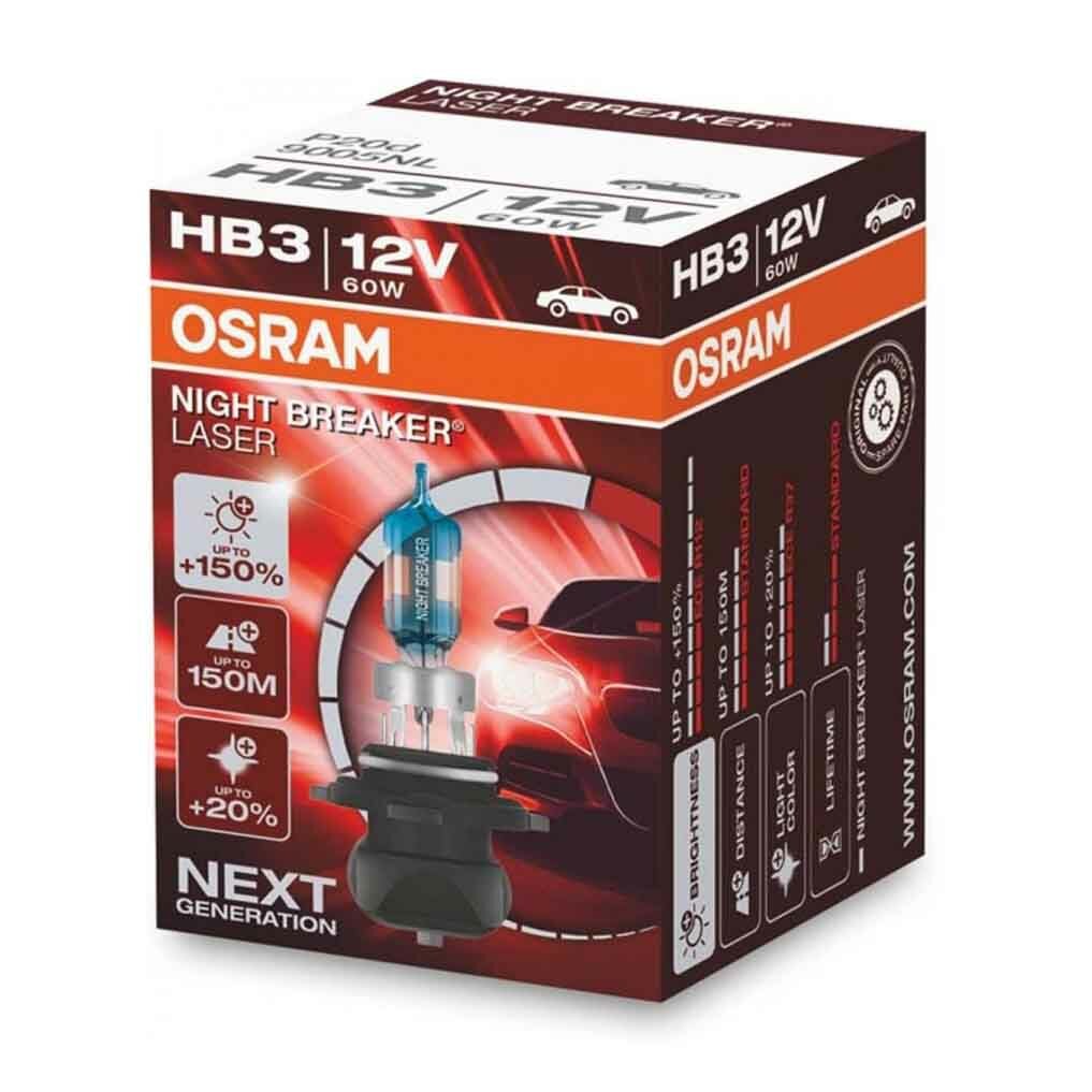 Osram HB3 Halogen Birne 12V 60W P20d Night Breaker 1 stuk Osram HB3 Halogen Birne 12V 60W P20d Night Breaker 1 stuk