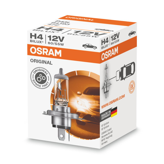 Osram H4 Original Line 12V Halogen Lampe P43t