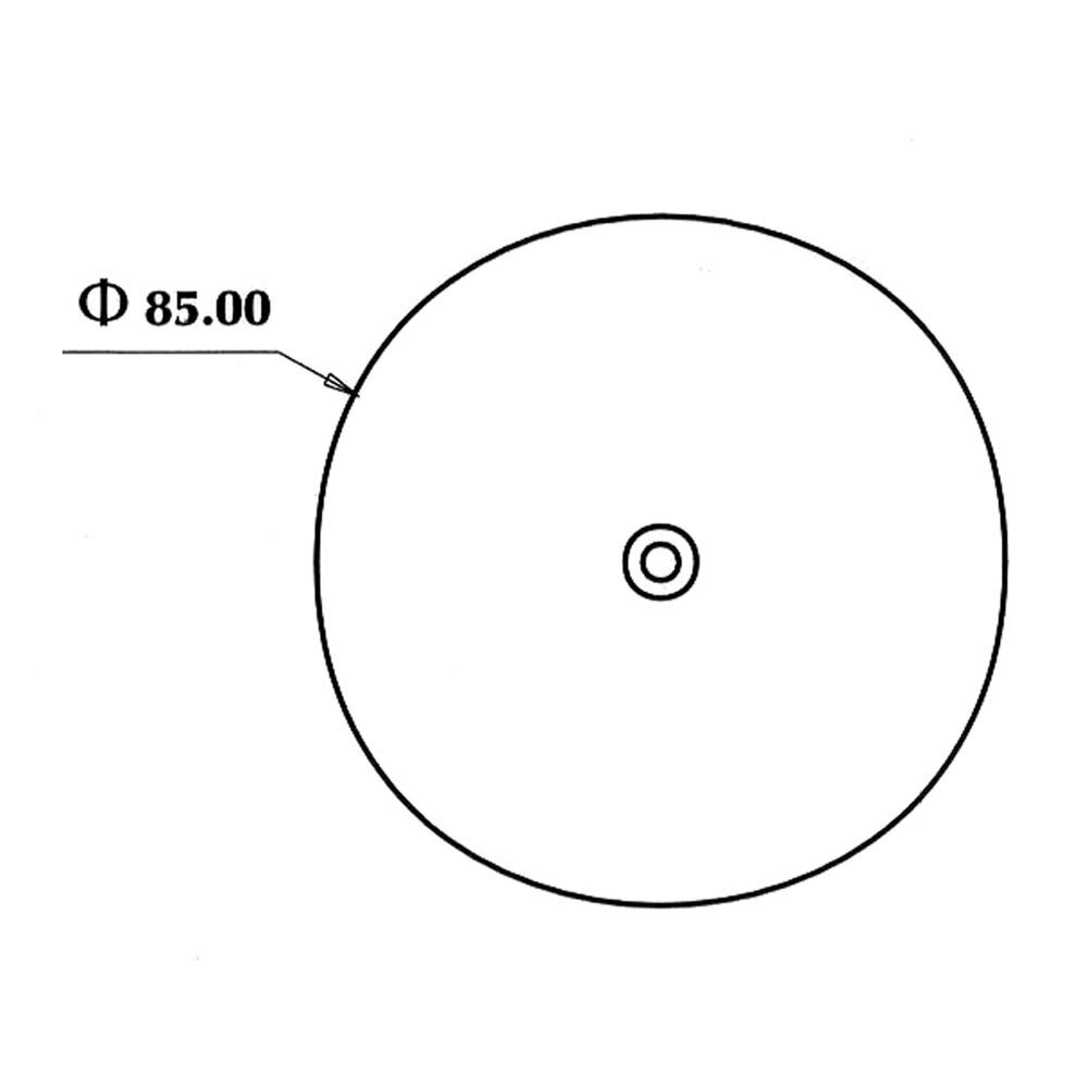 Dasteri Reflektor Rund &Oslash;8,5CM Rot