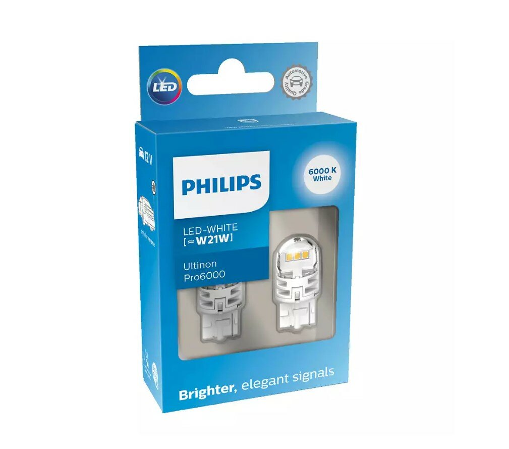 Philips W21W LED Retrofit Wit 12V 2 Stuks Philips W21W LED Retrofit Wit 12V 2 Stuks