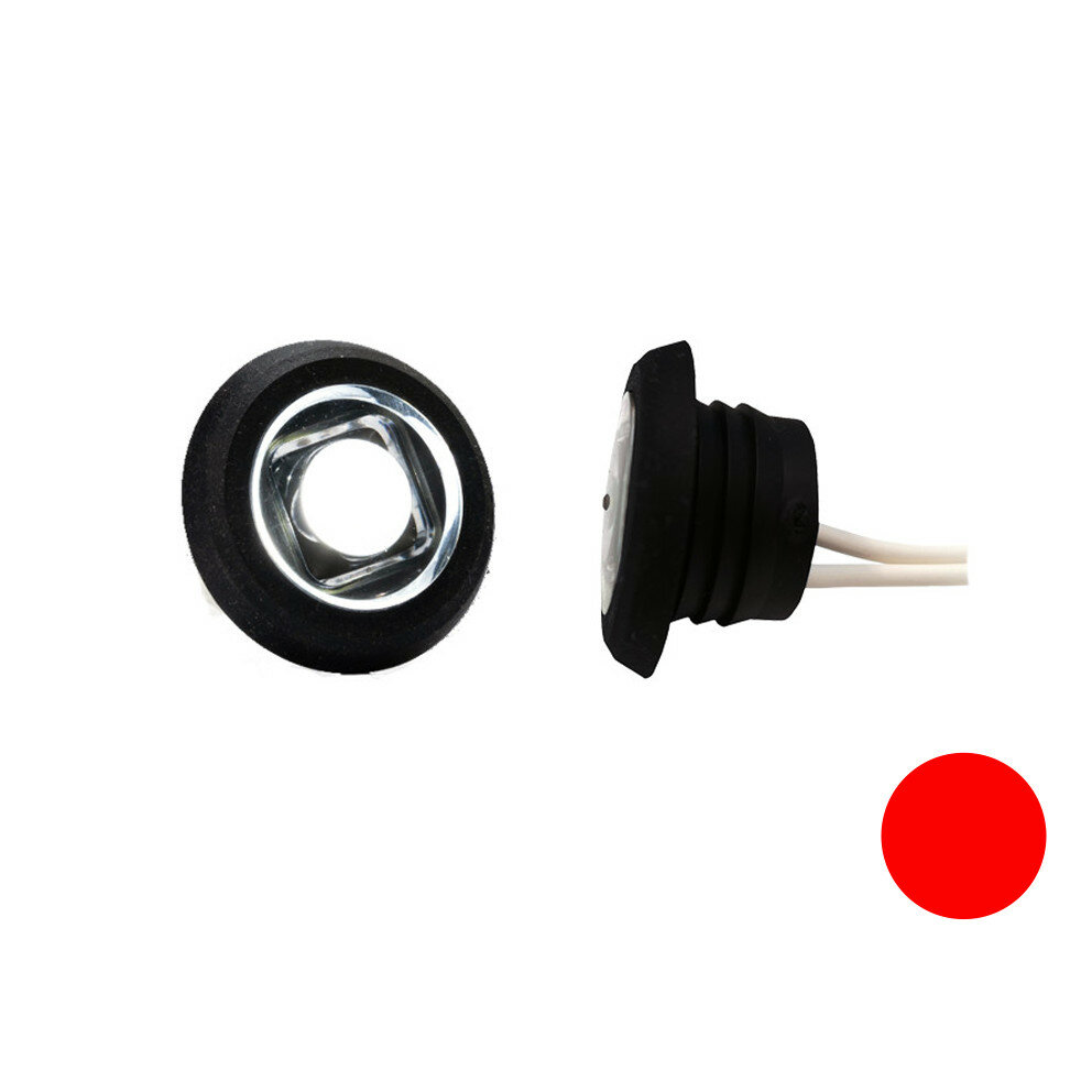 Fristom LED Positionsleuchte Einbau Rund Rot Fristom LED Positionsleuchte Einbau Rund Rot