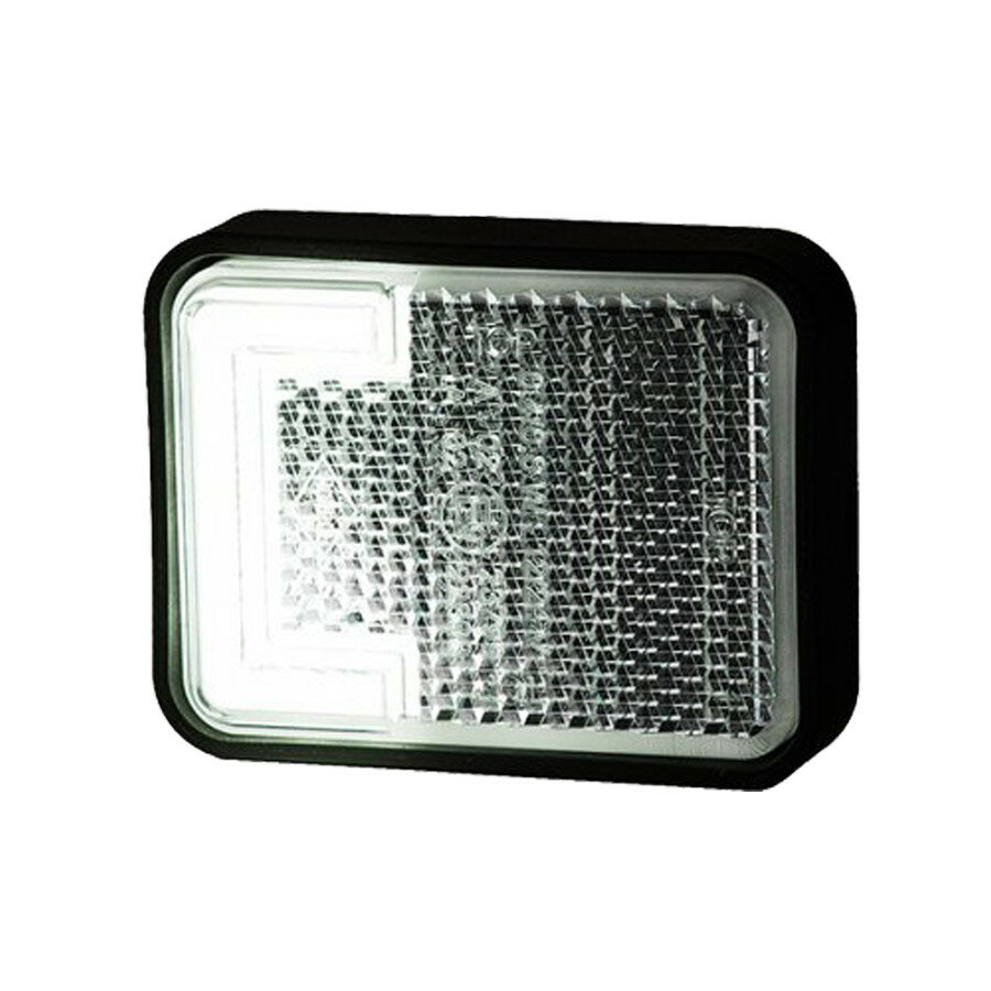 Horpol LED Positionsleuchte Wei&szlig; + Reflektor NEON Look