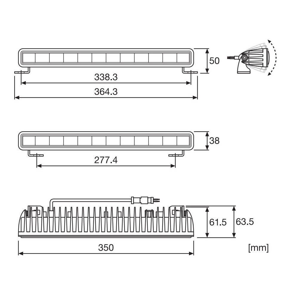 Osram LED Lightbar Slim SX300-SP 35CM