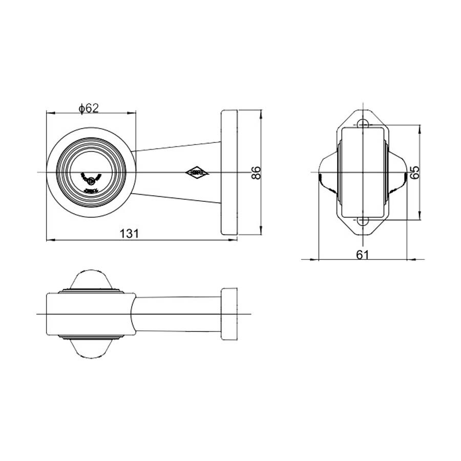 Horpol LED Begrenzungsleuchte 2-Funktionen Lang Model U
