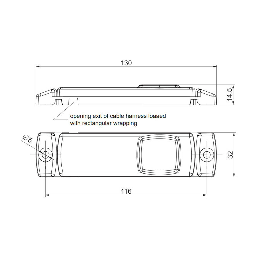 Fristom LED Positionsleuchte Wei&szlig; FT-018 B LED