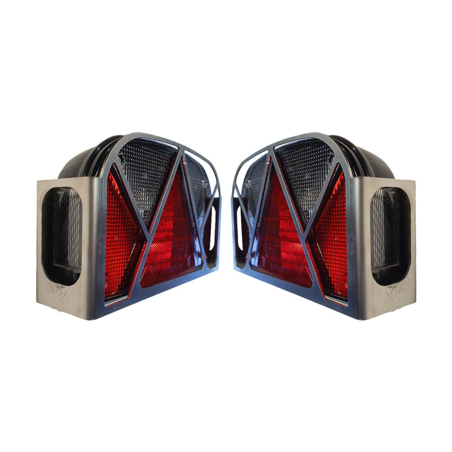 Satz Edelstahl Rücklichtschutz für Aspöck Multipoint 2 Satz Edelstahl Rücklichtschutz für Aspöck Multipoint 2