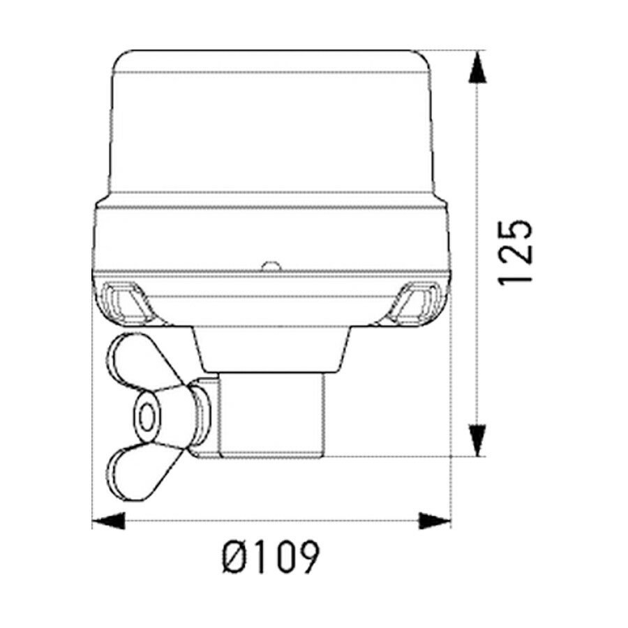 Hella LED Rundumleuchte 12/24V Orange ADR | 2XD 066 146-011
