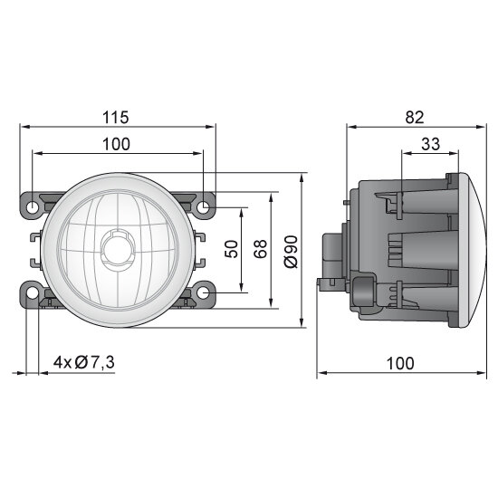 Wesem H11 Einbau Nebelscheinwerfer 12V