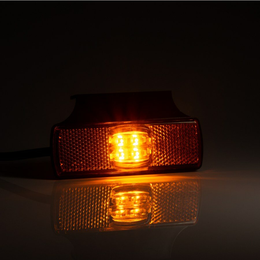 Fristom LED Positionsleuchte Orange + Reflektor mit Halterung
