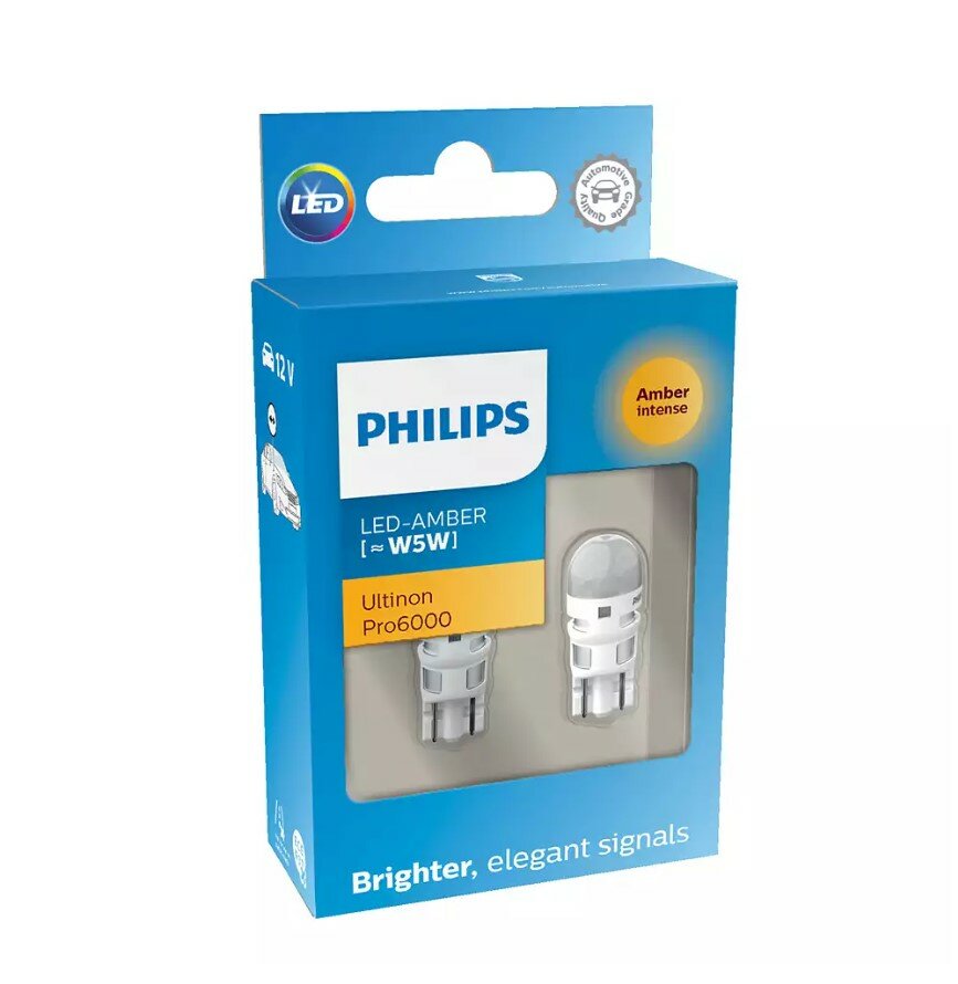 Philips W5W LED Retrofit Orange 12V 2 Stück Philips W5W LED Retrofit Orange 12V 2 Stück