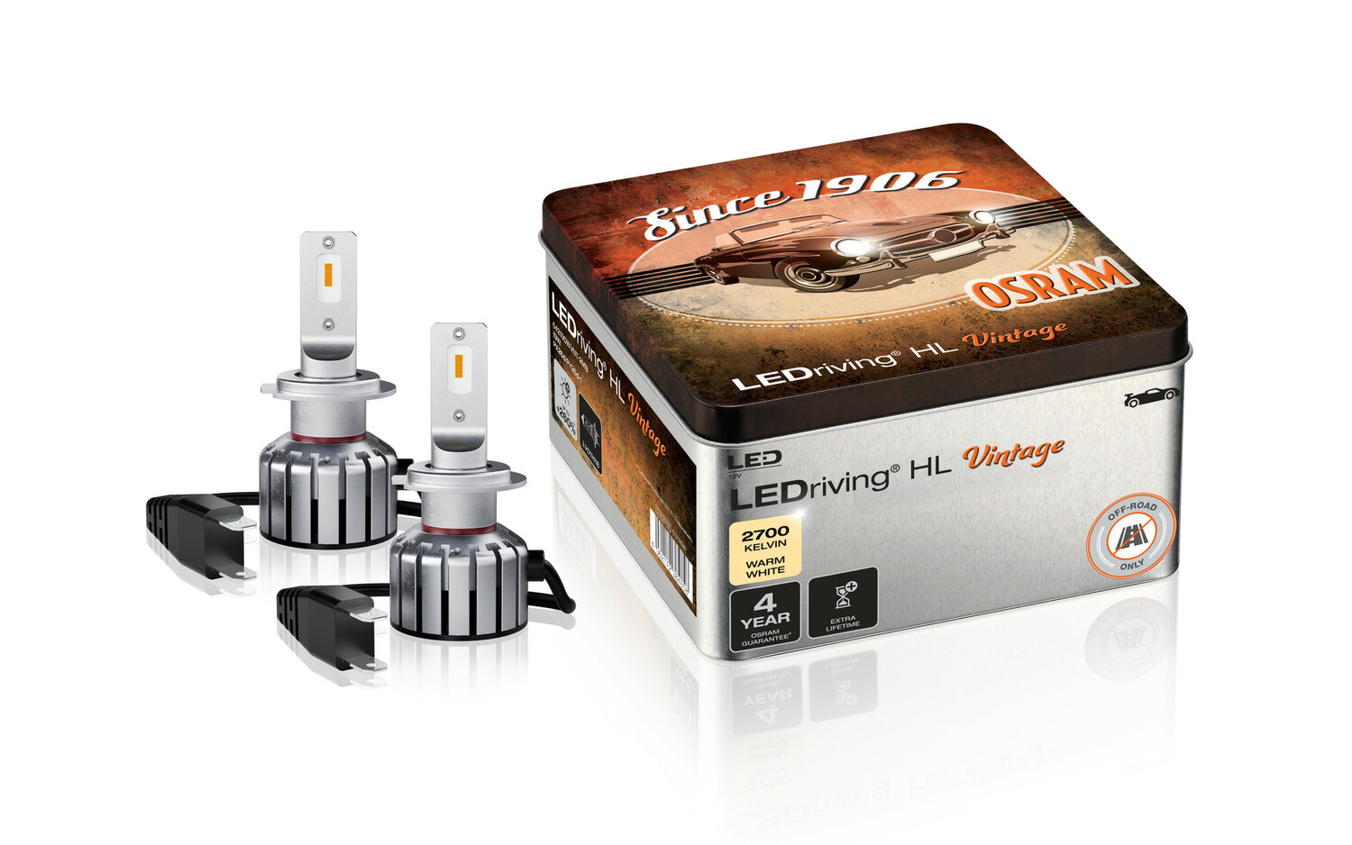 Osram H7/H18 Ledriving HL Vintage LED-Scheinwerferset PX26d/PY26d-1 Osram H7/H18 Ledriving HL Vintage LED-Scheinwerferset PX26d/PY26d-1