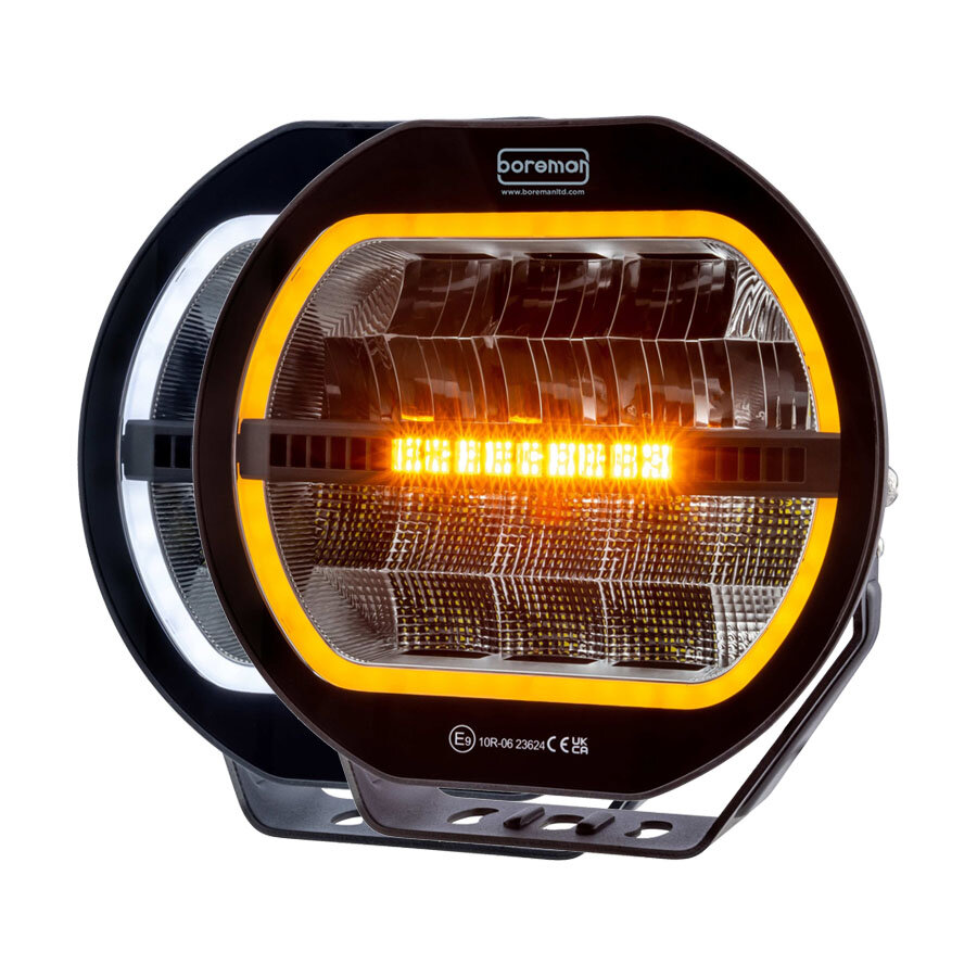 Boreman HALO LED Fernscheinwerfer + Blitzer + Dual Color Tagfahrlicht
