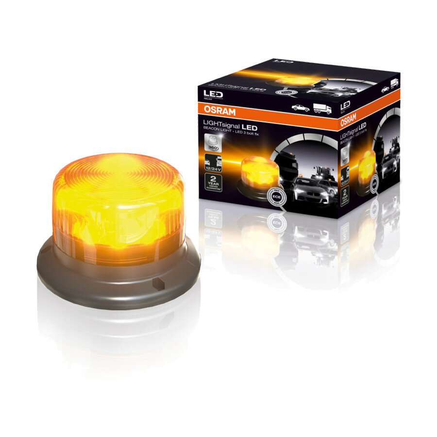 Osram LED Rundumleuchte Flache Montage Orange RBL102 Osram LED Rundumleuchte Flache Montage Orange RBL102