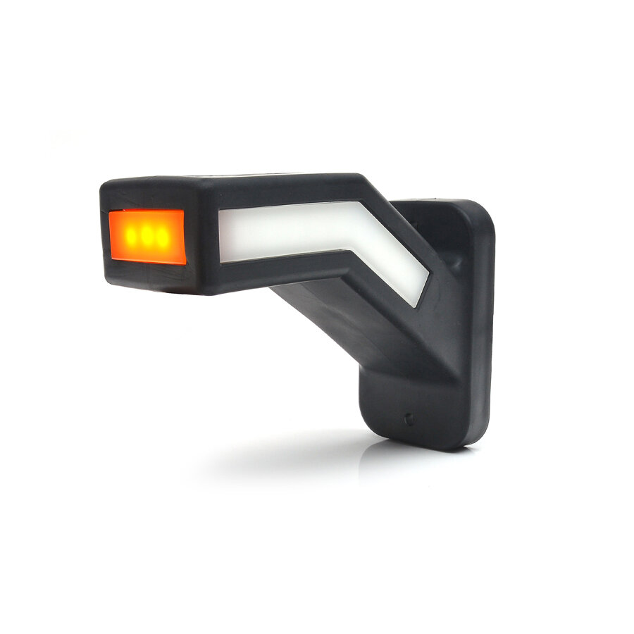 WAS LED Begrenzungsleuchte 3-Funktionen abgewinkelt lang Rechts WAS LED Begrenzungsleuchte 3-Funktionen abgewinkelt lang Rechts