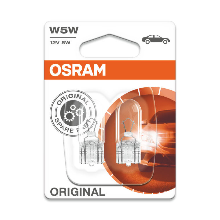 Osram W5W Glühbirne W2.1x9.5d 12V Original Line 2 Stück Osram W5W Glühbirne W2.1x9.5d 12V Original Line 2 Stück