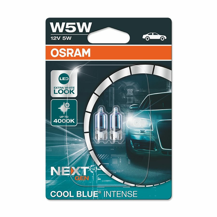 Osram W5W 12V 5W W2.1x9.5d Cool Blue Intense (NEXT GEN) Osram W5W 12V 5W W2.1x9.5d Cool Blue Intense (NEXT GEN)