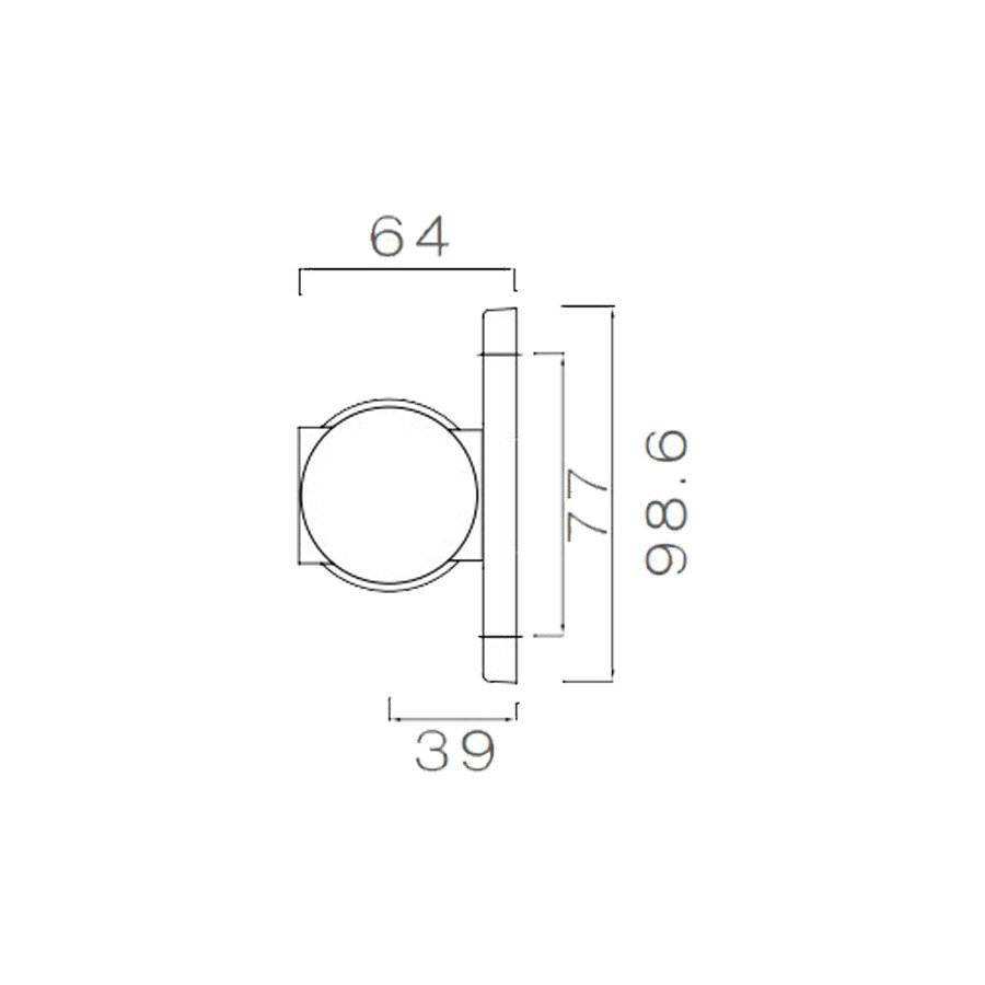 Aspöck LED Seitenleuchte Superpoint III Kurz | Links/Rechts