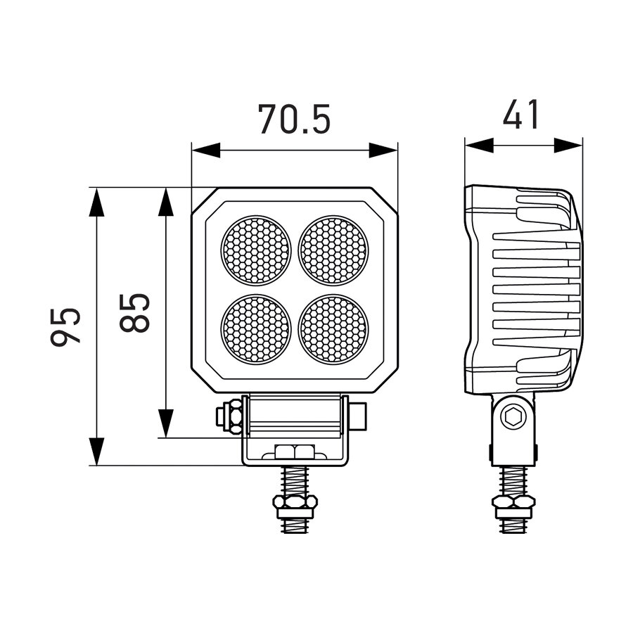 Hella LED-Rückfahrscheinwerfer 3M Kabel 1700LM | 2ZR 357 110-511