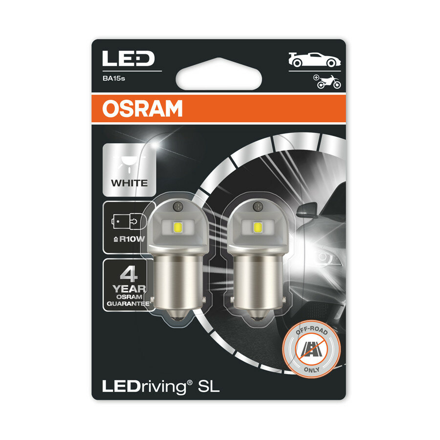Osram R5W LED Retrofit Weiß 12V BA15s 2 Stück | OFF-ROAD ONLY Osram R5W LED Retrofit Weiß 12V BA15s 2 Stück | OFF-ROAD ONLY