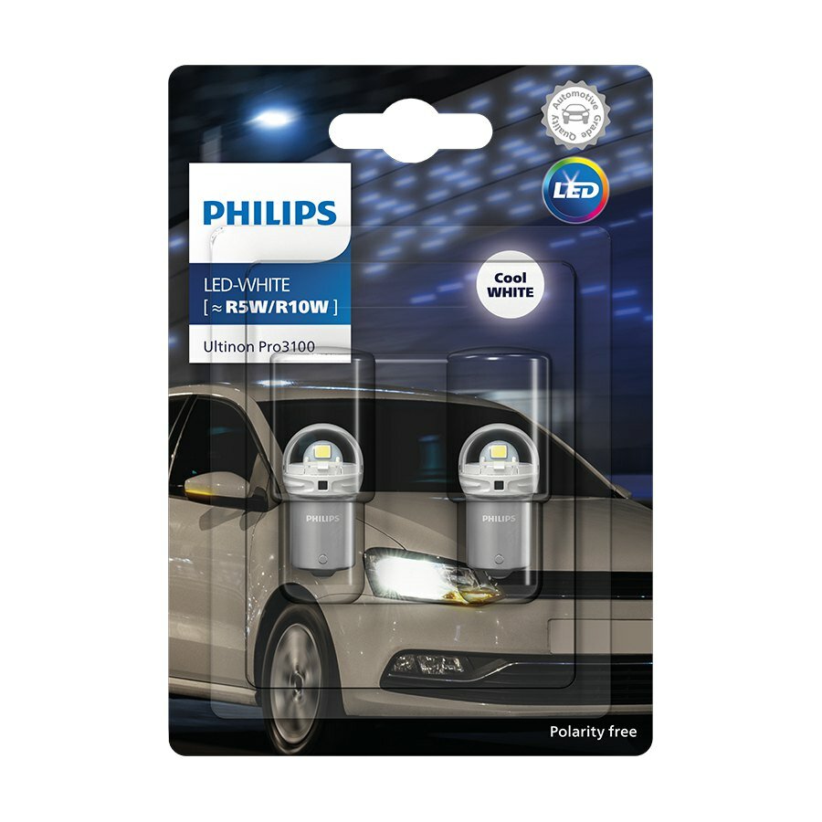 Philips R5W/R10W LED Retrofit Weiß 12V 2 Stück Philips R5W/R10W LED Retrofit Weiß 12V 2 Stück