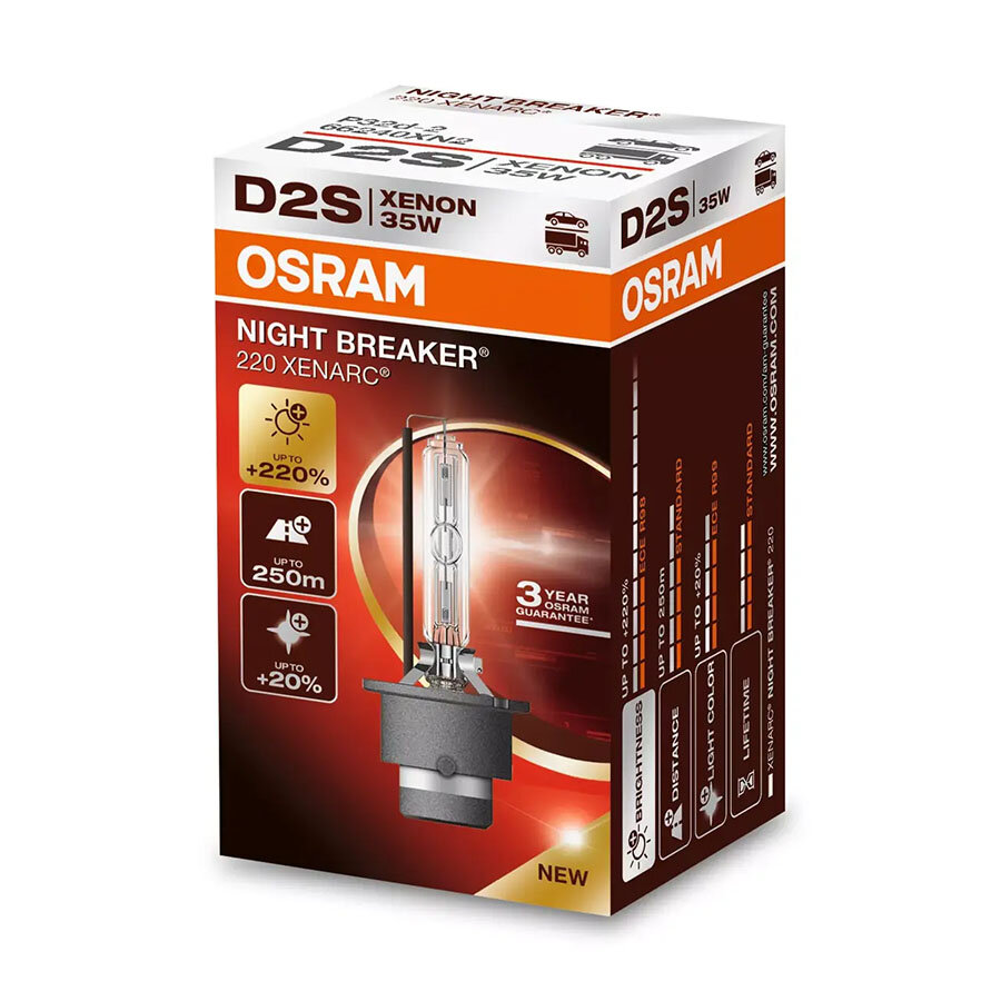 Osram D2S Xenonlampe 35W Night Breaker 220 P32d-2