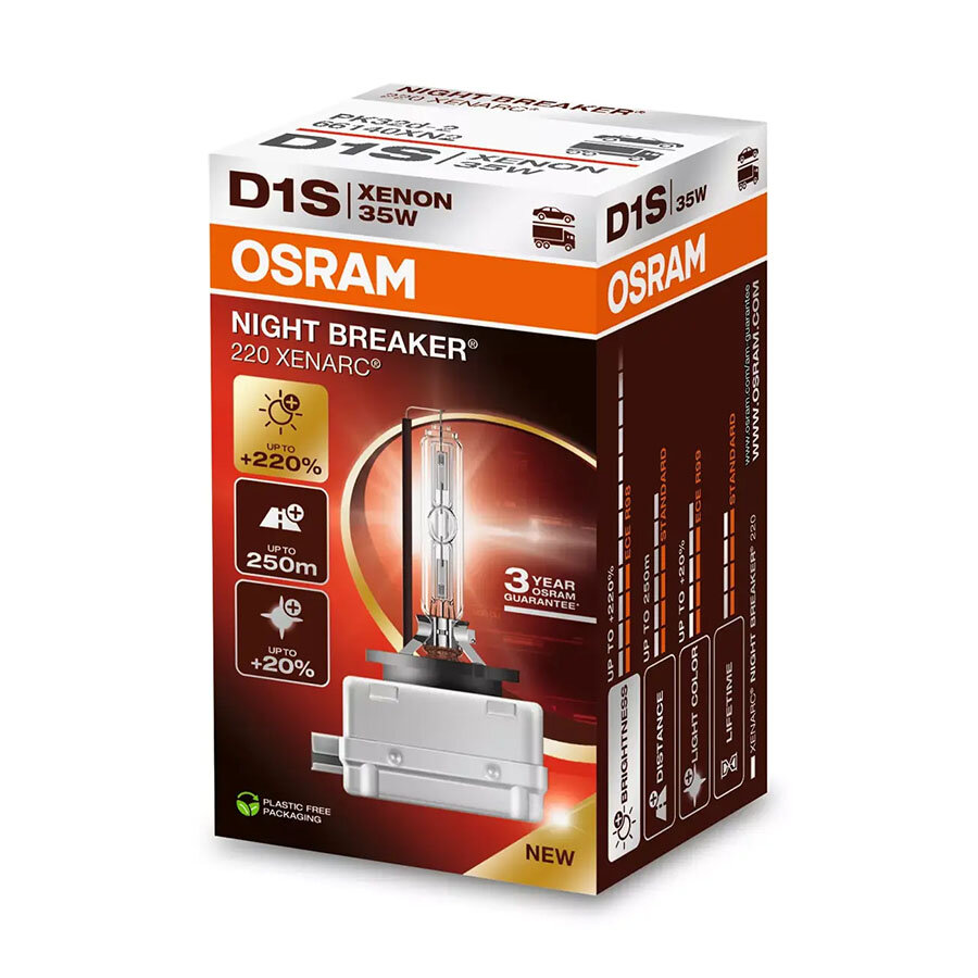 Osram D1S Xenonlampe 35W Night Breaker 220 PK32d-2 Osram D1S Xenonlampe 35W Night Breaker 220 PK32d-2