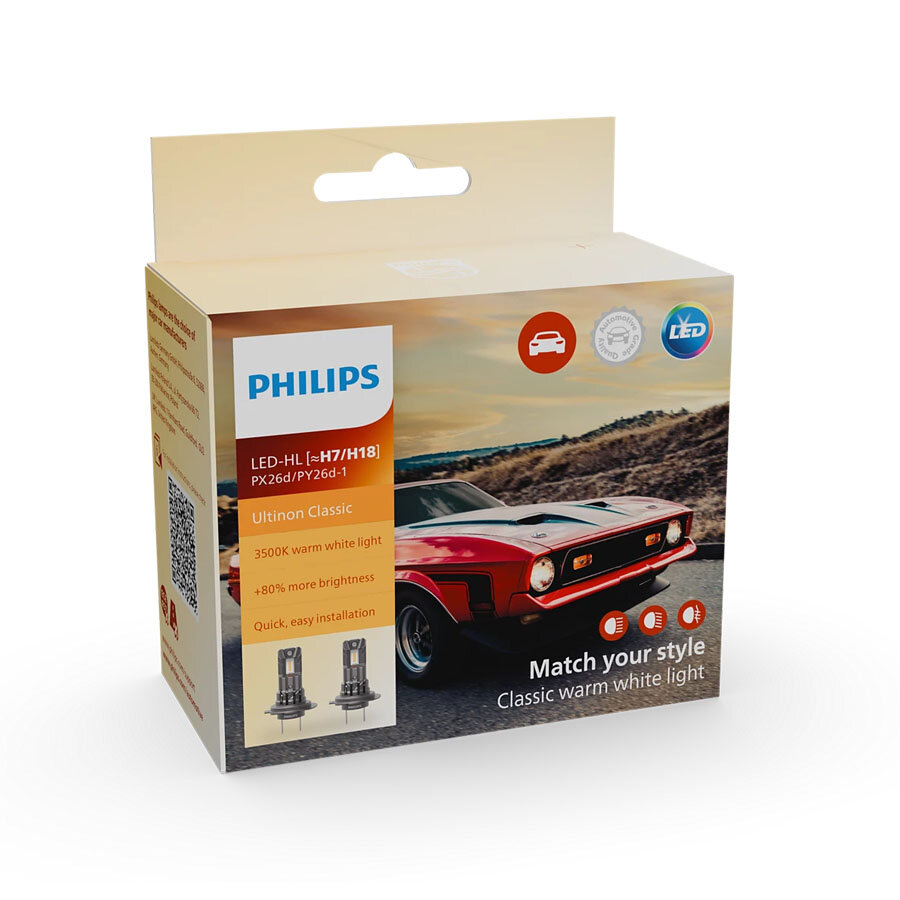 Philips H7/H18 Ultinon Classic LED-Scheinwerfer-Set Philips H7/H18 Ultinon Classic LED-Scheinwerfer-Set