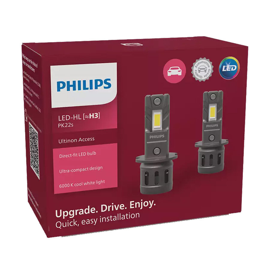 Philips H3 Access LED Hauptscheinwerfer-Set 13W PK22s 12 V Philips H3 Access LED Hauptscheinwerfer-Set 13W PK22s 12 V