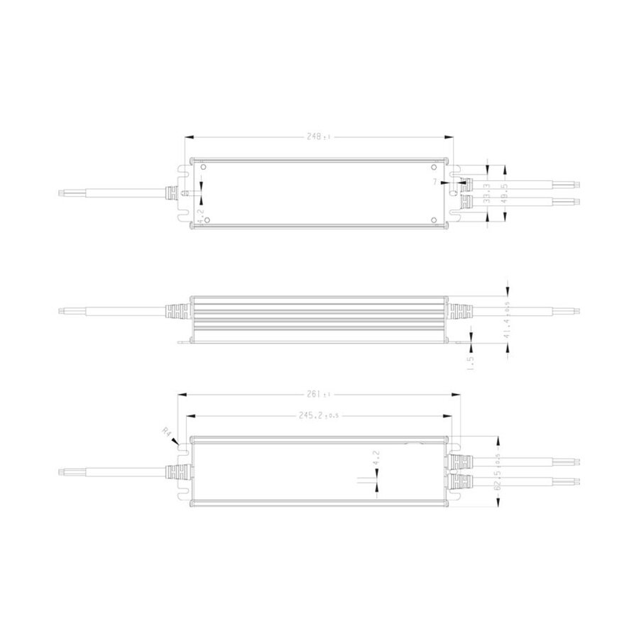 Wasserdichtes 24-Volt DC 350W LED-Netzteil