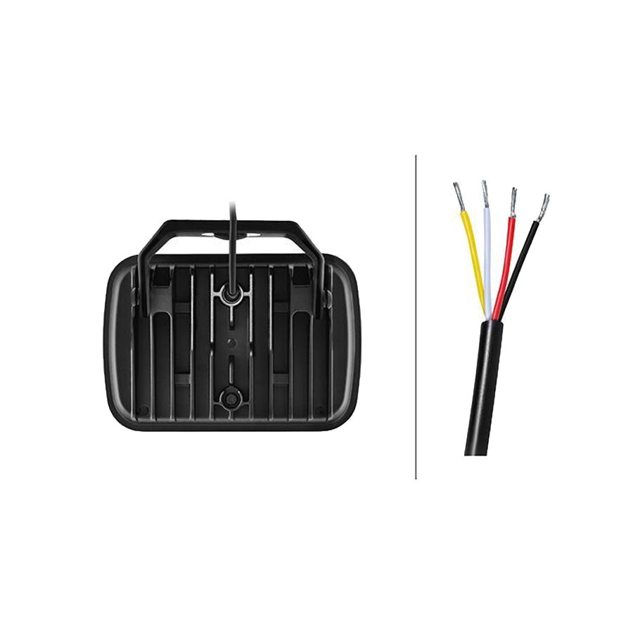 Hella LED-Fernscheinwerfer Blade 9&quot; Chrome Wei&szlig;/Orange Positionslicht Ref. 25