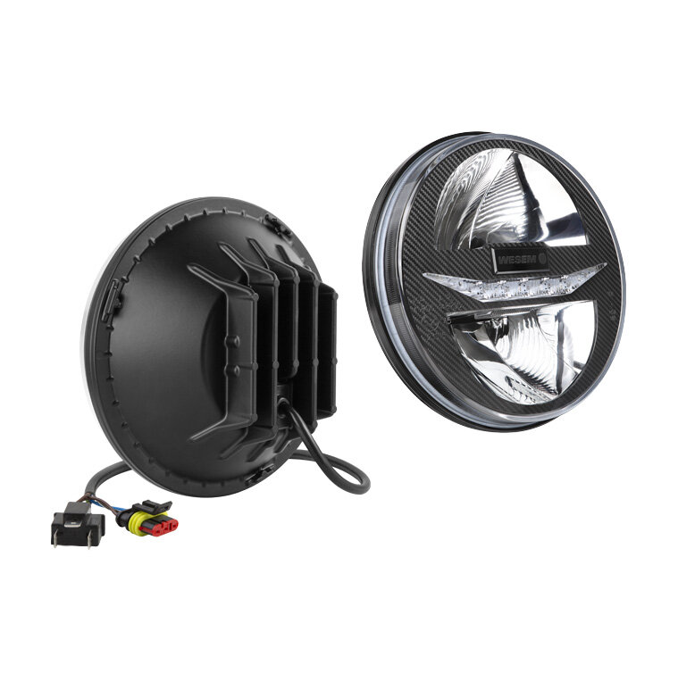 Wesem Ø178mm Einbau LED Scheinwerfer Rund 7 Zoll + Stecker Wesem Ø178mm Einbau LED Scheinwerfer Rund 7 Zoll + Stecker