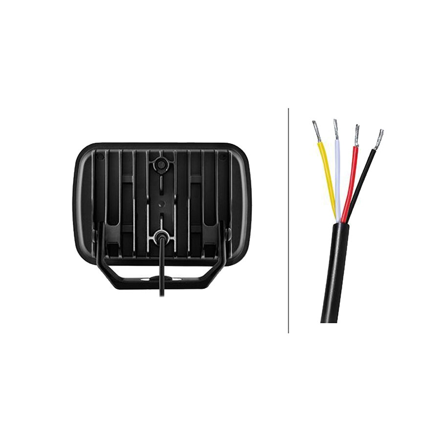 Hella LED-Fernscheinwerfer Blade Schwarz |  Wei&szlig;/Orange Positionslicht Ref. 25 Stehend