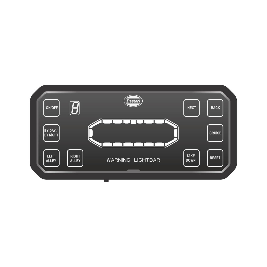 Dasteri LED Leuchtbalken Orange 76CM + Arbeitslicht + Fernbedienung