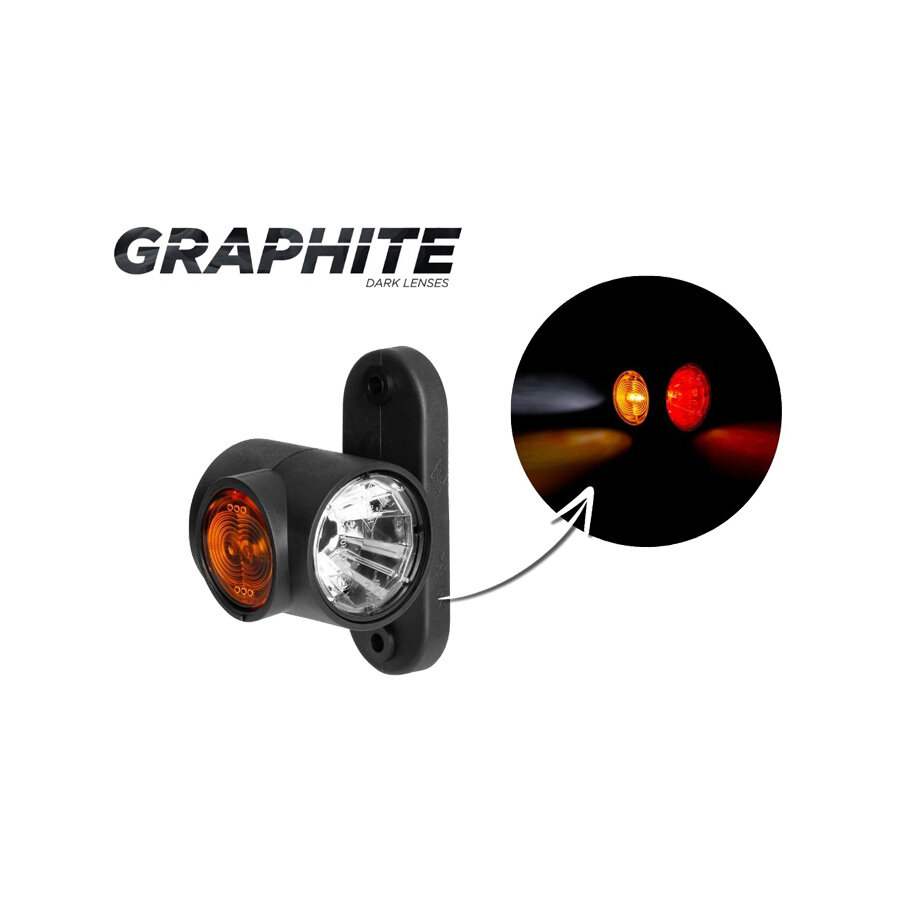 Horpol LED Begrenzungsleuchte 3-Funktionen Kurz Universal Dark-Look Horpol LED Begrenzungsleuchte 3-Funktionen Kurz Universal Dark-Look