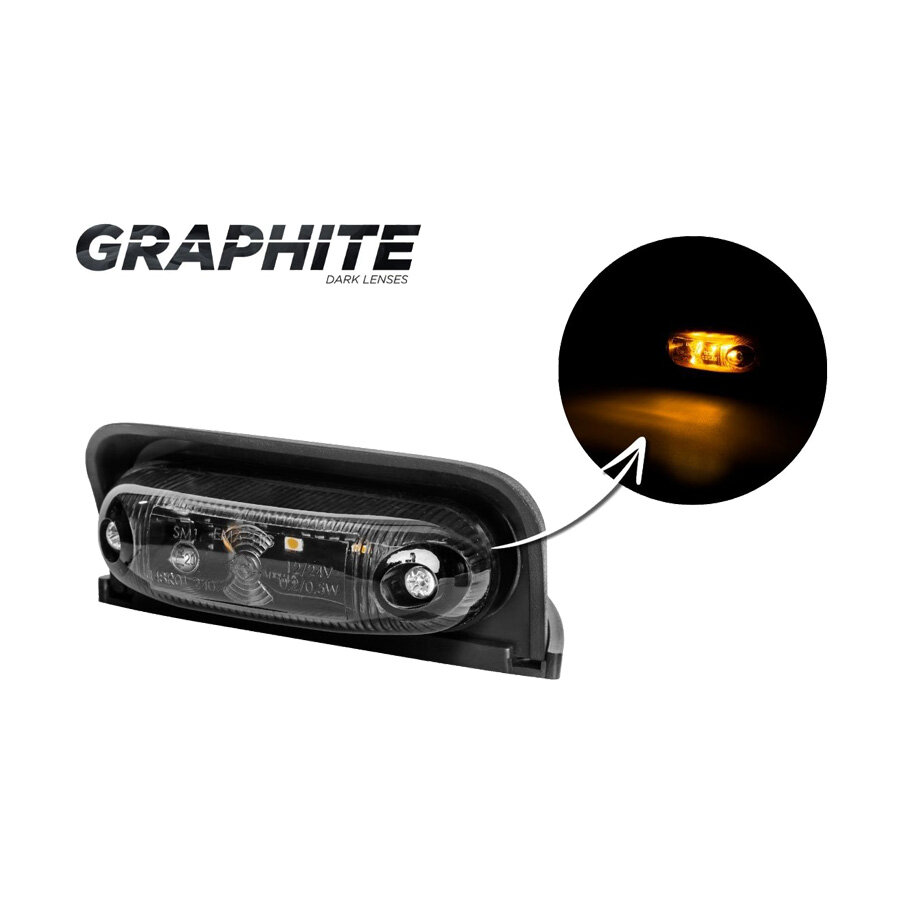 Horpol LED Toplamp Oval Orange LD-233 Dark Look Horpol LED Toplamp Oval Orange LD-233 Dark Look