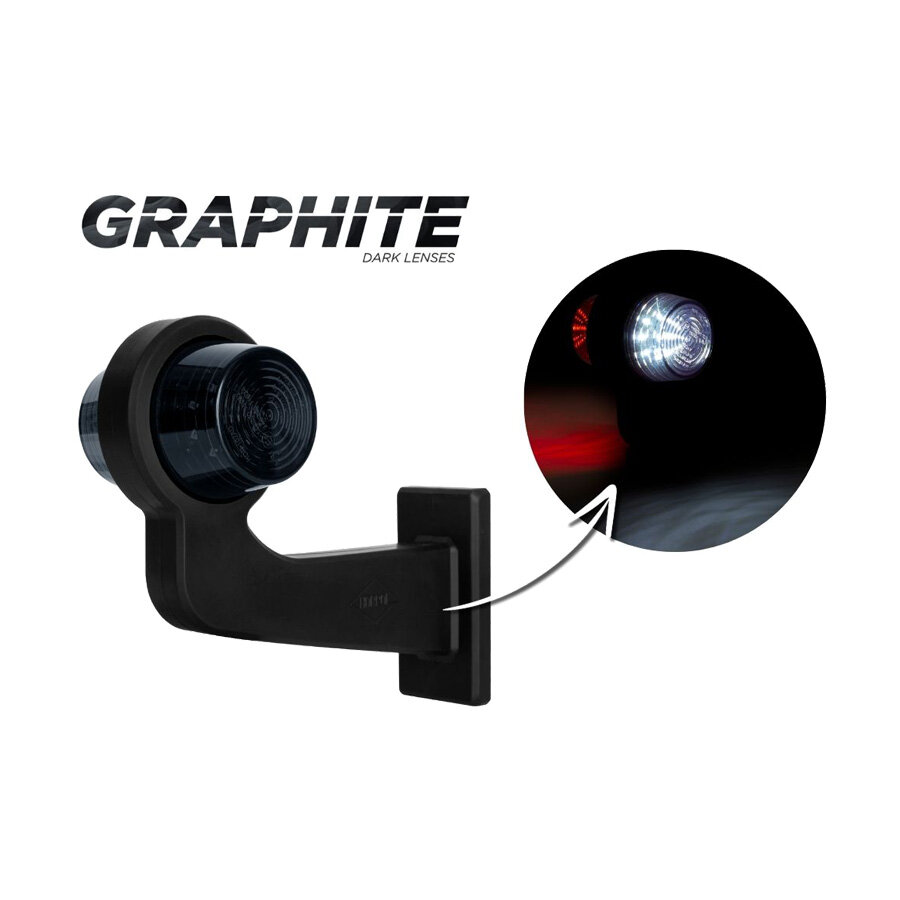 Horpol LED Begrenzungsleuchte 2-Funktionen Lang Links Dark-Look Horpol LED Begrenzungsleuchte 2-Funktionen Lang Links Dark-Look