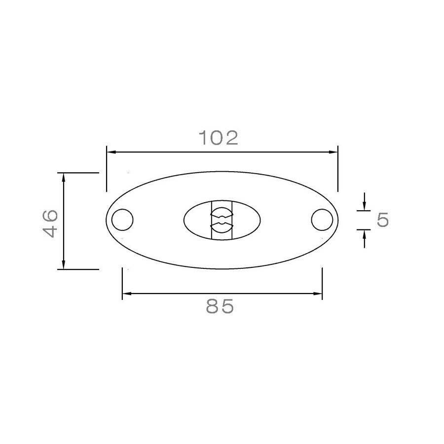 Asp&ouml;ck LED Positionsleuchte Flatpoint II 0,5m Kabel 12V