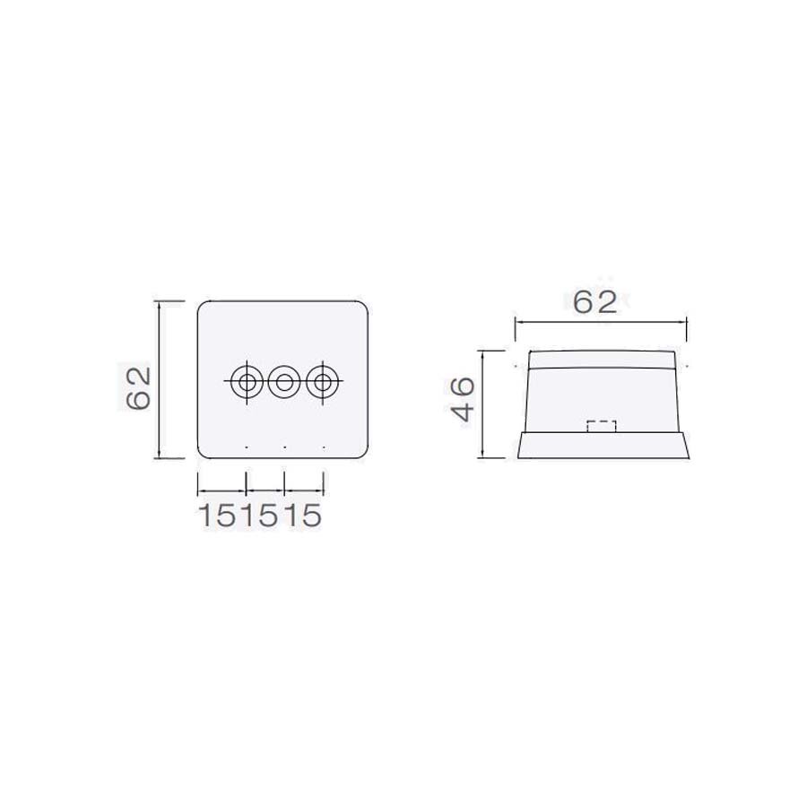 Aspöck LED Markierungsleuchte Flexipoint Weiß 0,5m Kabel 12V