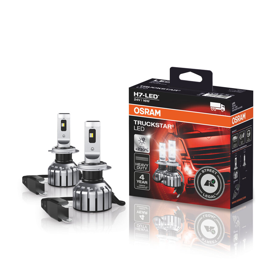Osram Truckstar LED H7 24V Satz ECE-geprüft Osram Truckstar LED H7 24V Satz ECE-geprüft