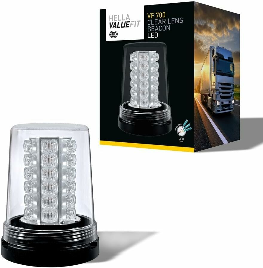 Hella VF700 LED Blitzleuchte Orange 12-24 V | Klar Hella VF700 LED Blitzleuchte Orange 12-24 V | Klar