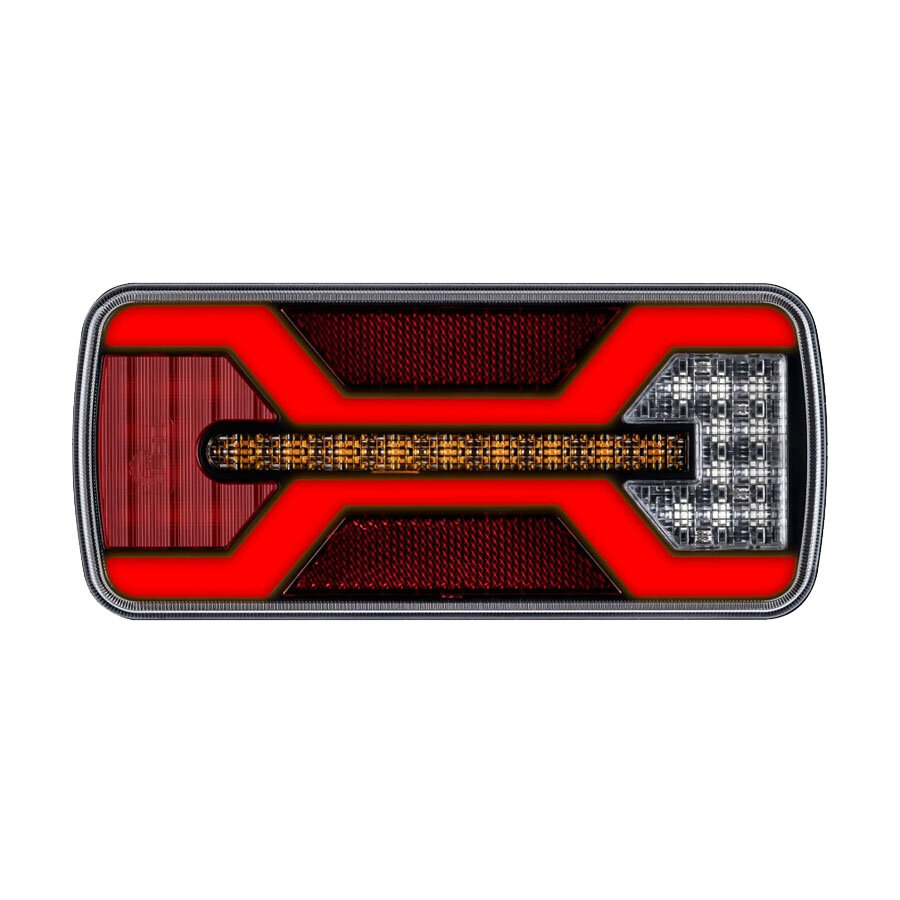 X-Spider LED-R&uuml;cklicht + Nebelscheinwerfer | Kennzeichenbeleuchtung | 5P-Bajonett | Links