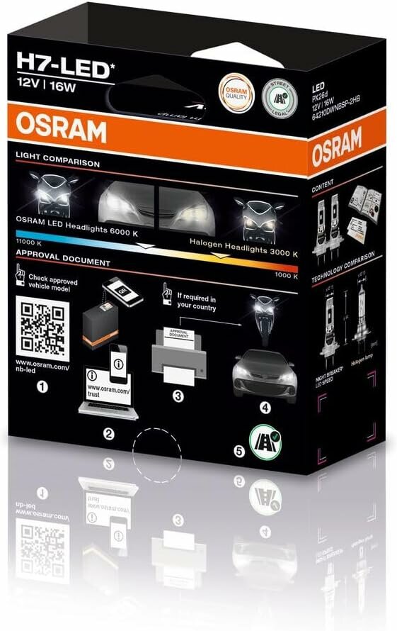 Osram Night Breaker LED Speed H7 450 Street Legal Set | +450%